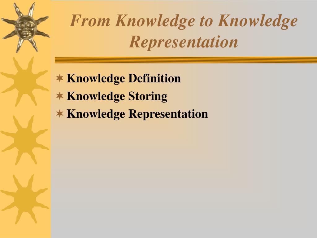 the meaning of knowledge representation