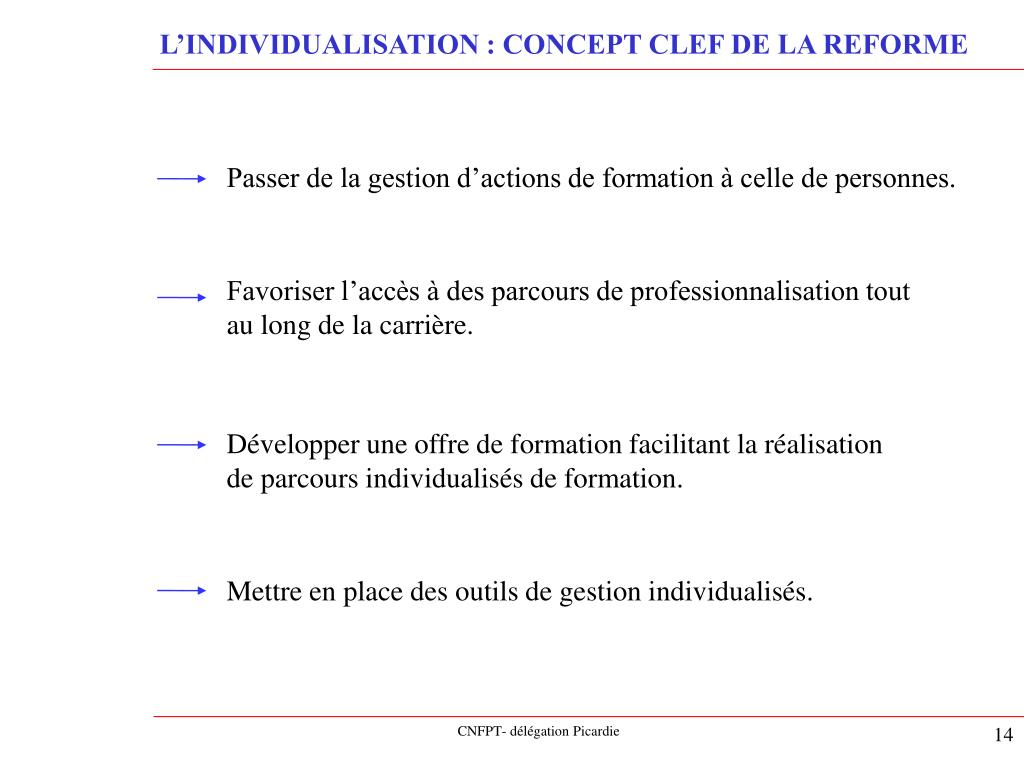 PPT - REFORME DE LA FORMATION PROFESSIONNELLE DANS LA FONCTION PUBLIQUE ...