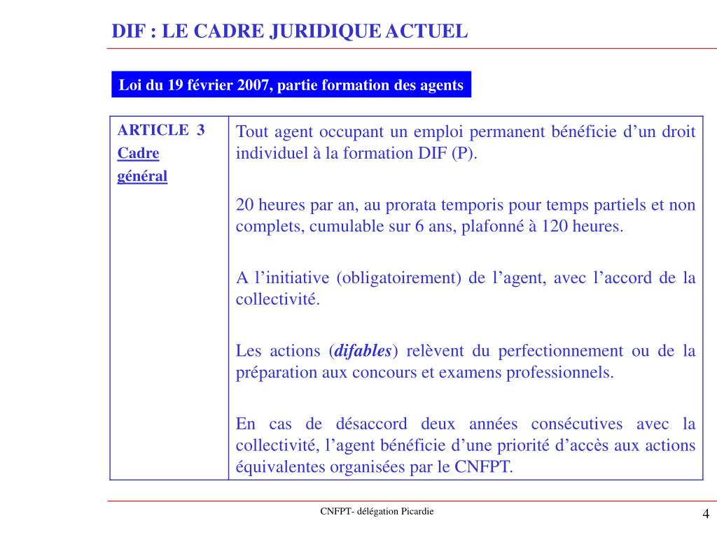 PPT - REFORME DE LA FORMATION PROFESSIONNELLE DANS LA FONCTION PUBLIQUE ...