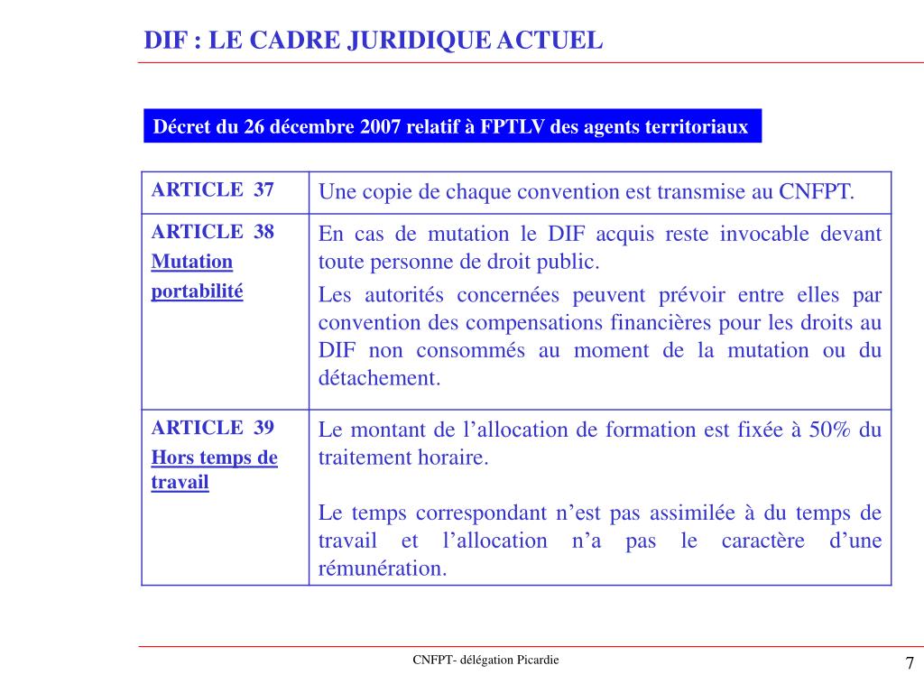 PPT - REFORME DE LA FORMATION PROFESSIONNELLE DANS LA FONCTION PUBLIQUE ...