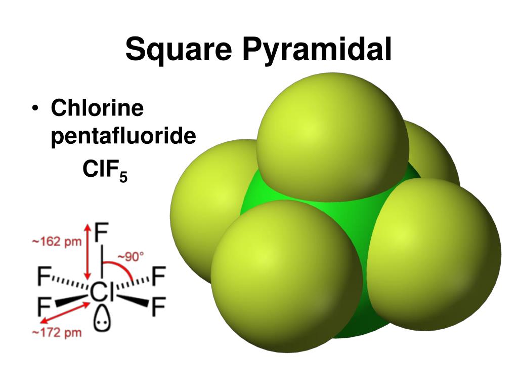 Chlorine pentafluoride ClF5.
