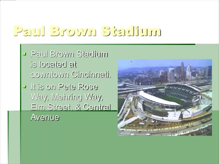 paul brown stadium n.