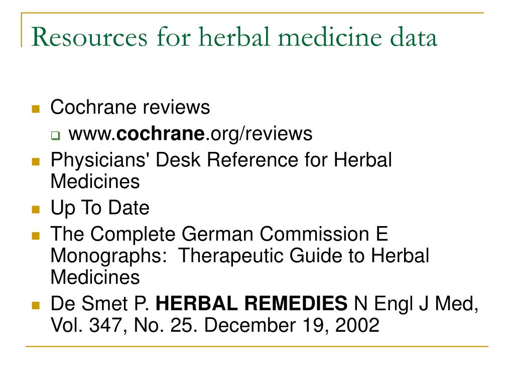 Ppt Herbal Medicine Powerpoint Presentation Free Download Id
