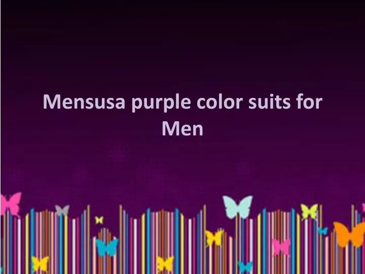 mensusa purple color suits for men n.