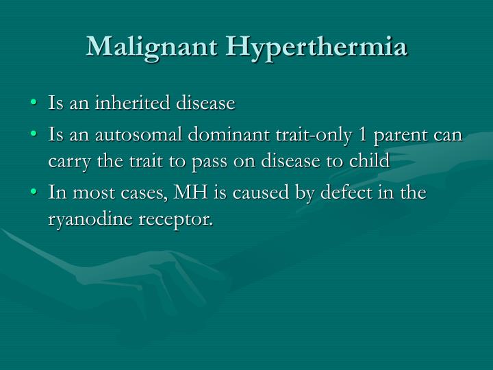 PPT Malignant Hyperthermia PowerPoint Presentation ID589911