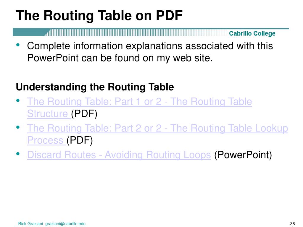 Routing Tables - Part 2