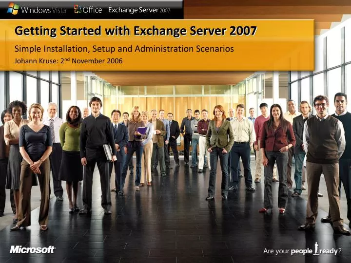 getting started with exchange server 2007 n.