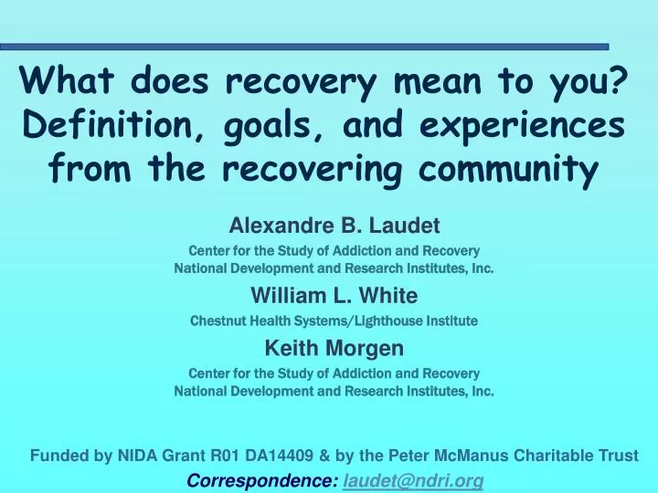 ppt-what-does-recovery-mean-to-you-definition-goals-and