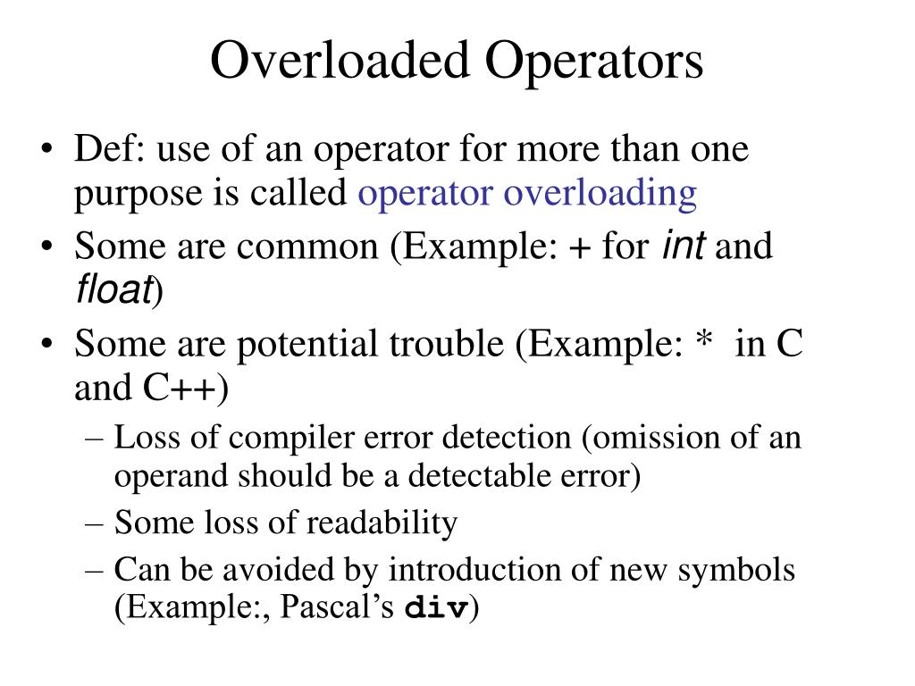 SOLUTION: Unit 7 operator overloading - Studypool
