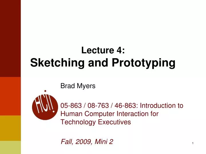 lecture 4 sketching and prototyping n.