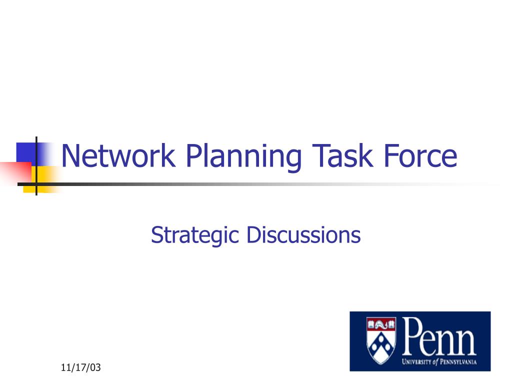 Net plan. Network planning. Network Plan. Task Force on Strategic options.