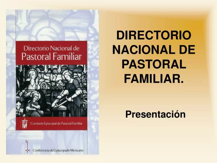 directorio nacional de pastoral familiar n.