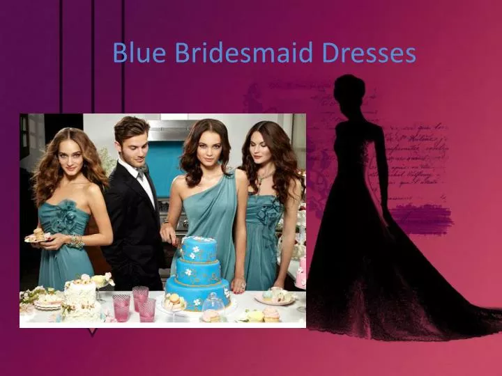 blue bridesmaid dresses n.