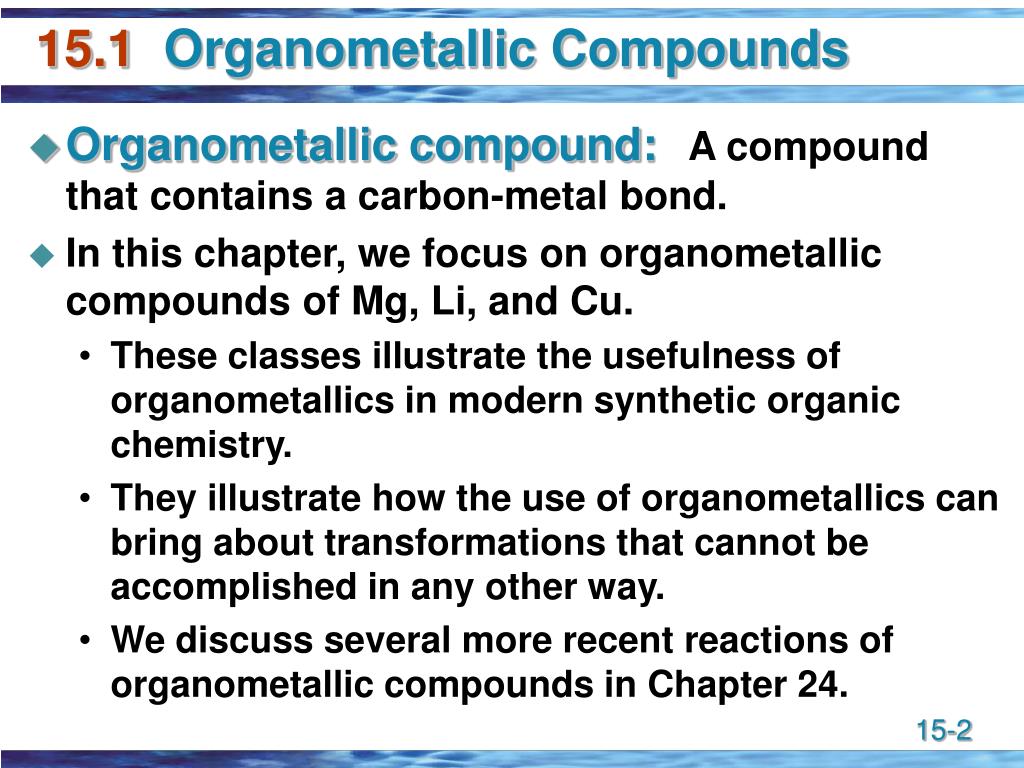 PPT Organometallic Compounds PowerPoint Presentation Free Download 