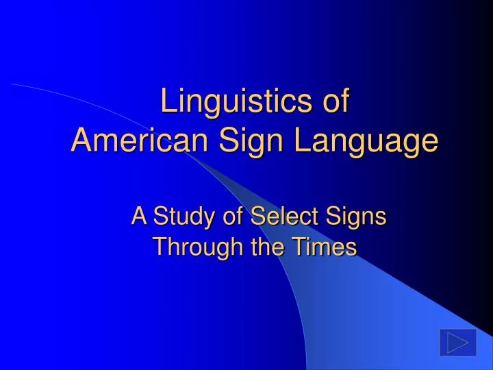 the development of american sign language essay Asl stages of development the acquisition of american sign language, nih/nsf research grants, 1986 schick, brenda the development of asl. the development of american sign language essay Asl stages of development the acquisition of american sign language, nih/nsf research grants, 1986 schick, brenda the development of asl.