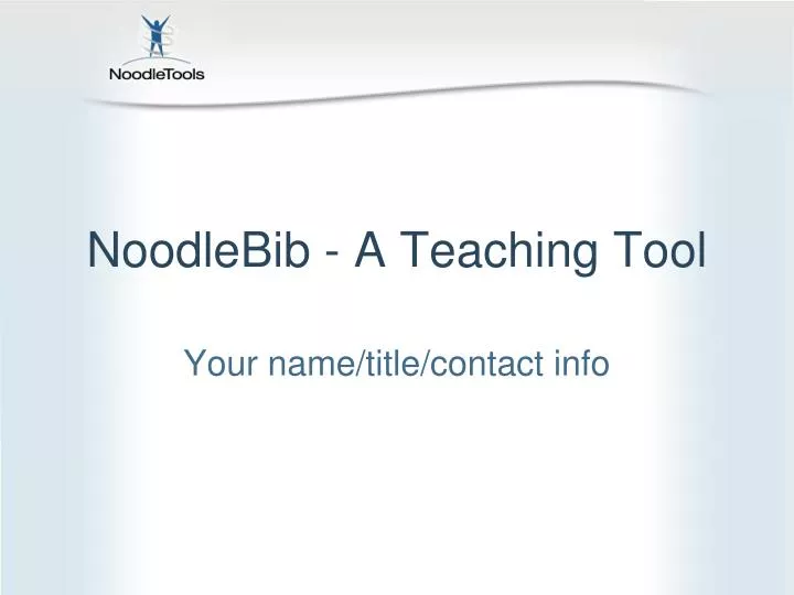 noodlebib a teaching tool n.