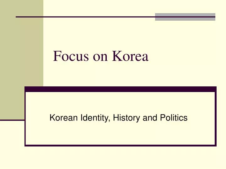 focus on korea n.