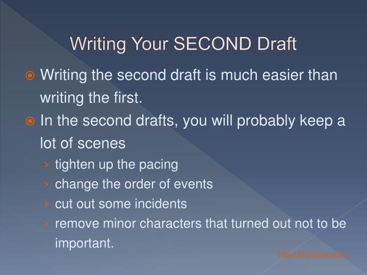 second draft essay how to write