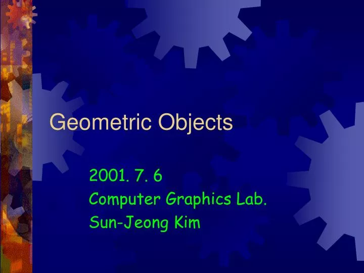 geometric objects n.
