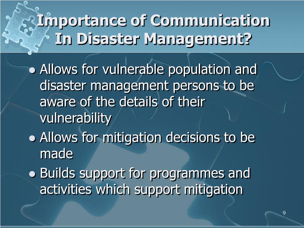 The Importance Of Communication In Emergency Management