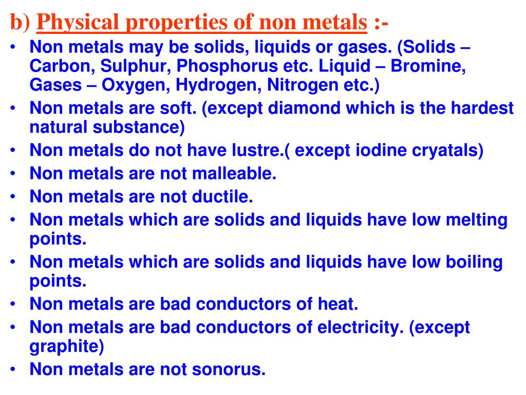 Properties of metals