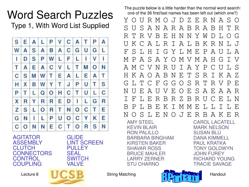 PPT - Word Search Puzzles Type 1, With