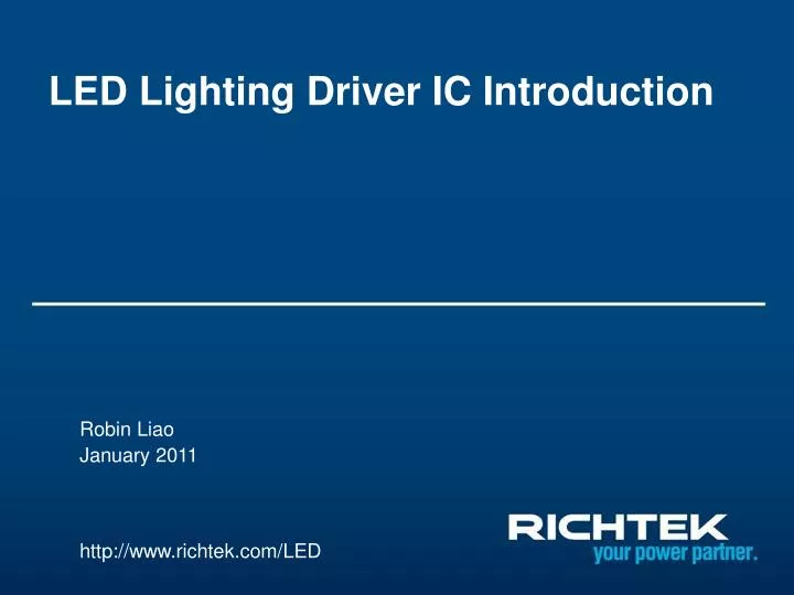 led lighting driver ic introduction n.