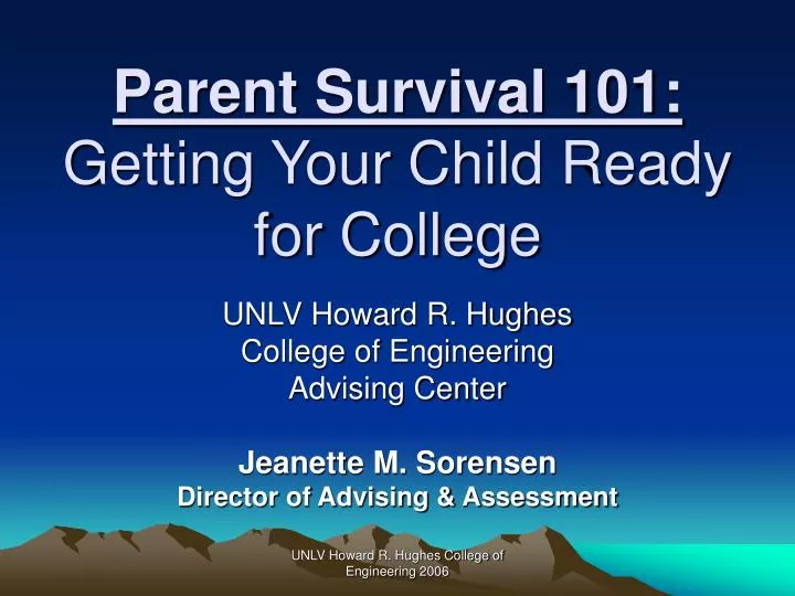 parent survival 101 getting your child ready for college n.