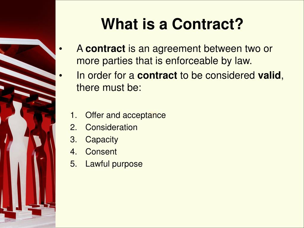 presentation on law of contract