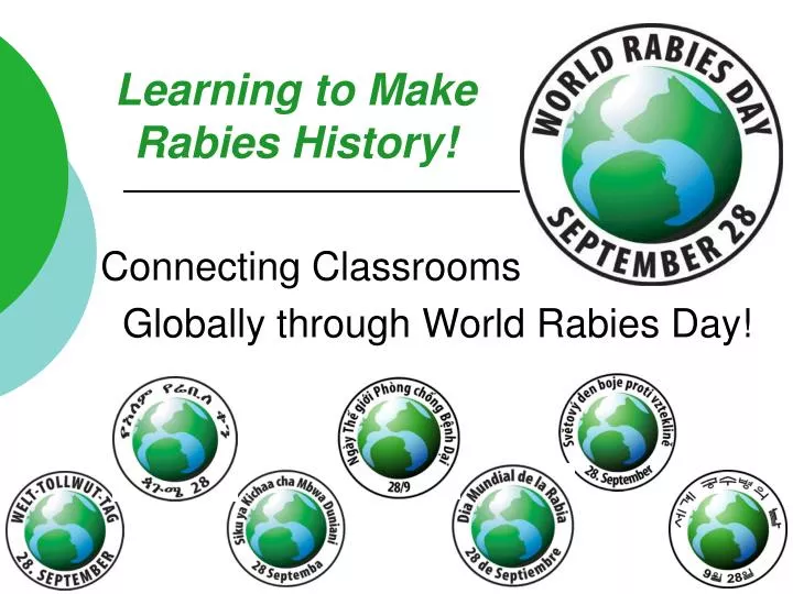 learning to make rabies history n.