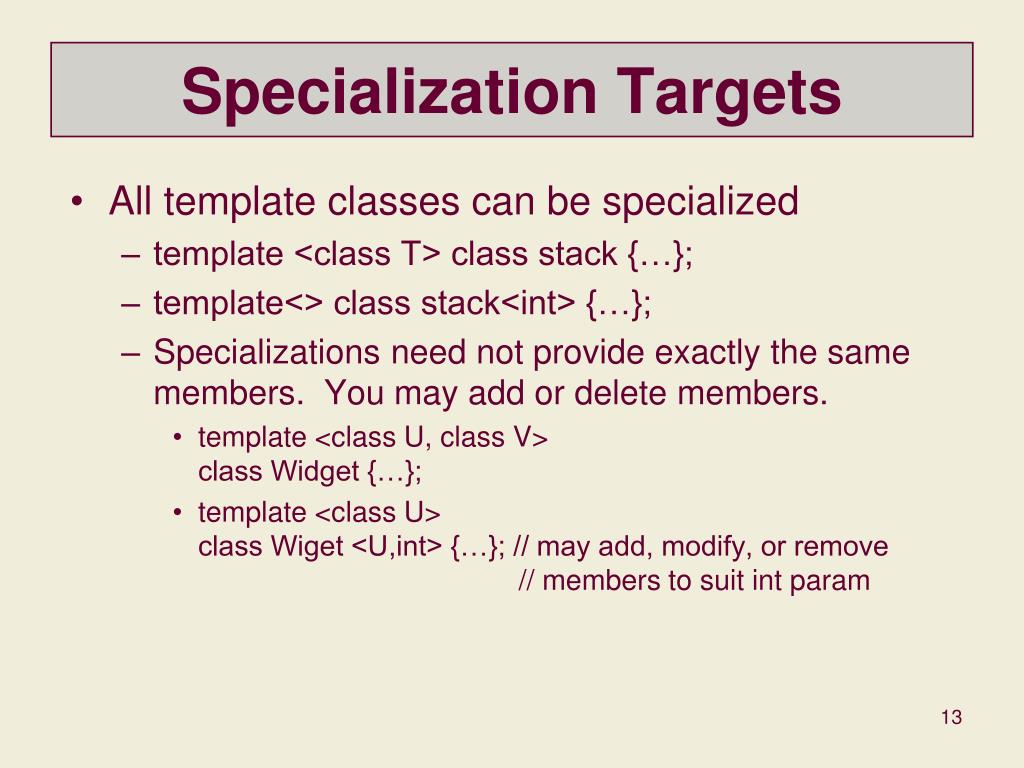 Partial Template Specialization