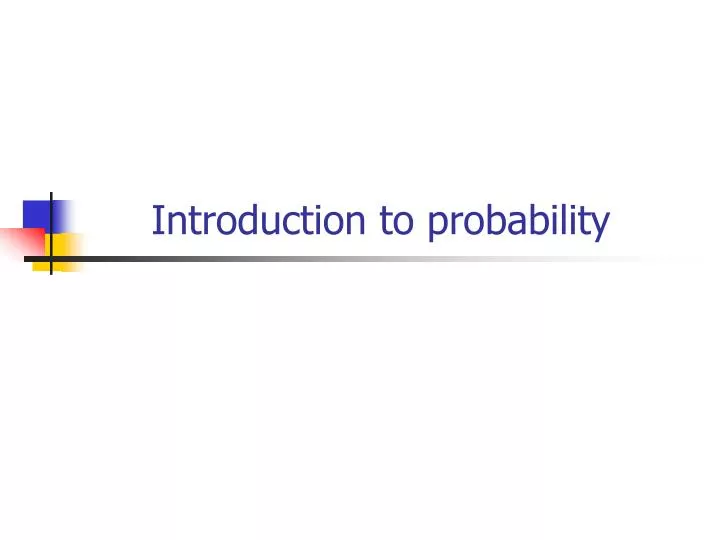 introduction to probability n.