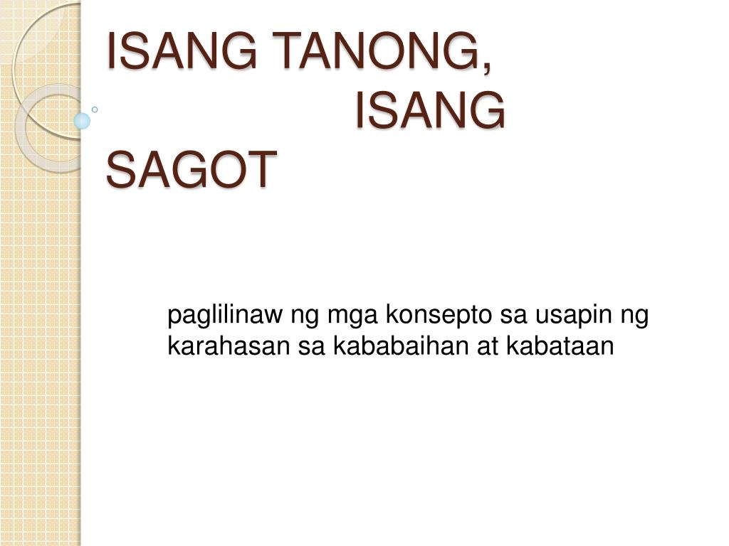 Tanong At Sagot Tungkol Sa Wikang Filipino - Conten Den 4