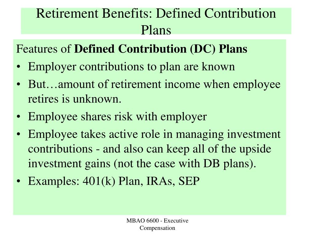 PPT Executive Retirement Benefits PowerPoint Presentation, free