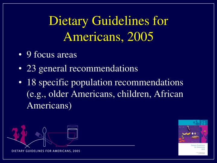 dietary guidelines for americans ppt