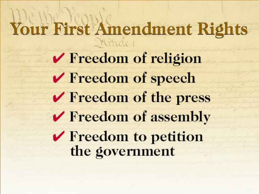 Ppt First Amendment Rights Powerpoint Presentation Free Download Id 603432