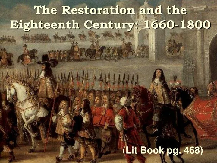 Ppt The Restoration And The Eighteenth Century 1660 1800 Powerpoint Presentation Id