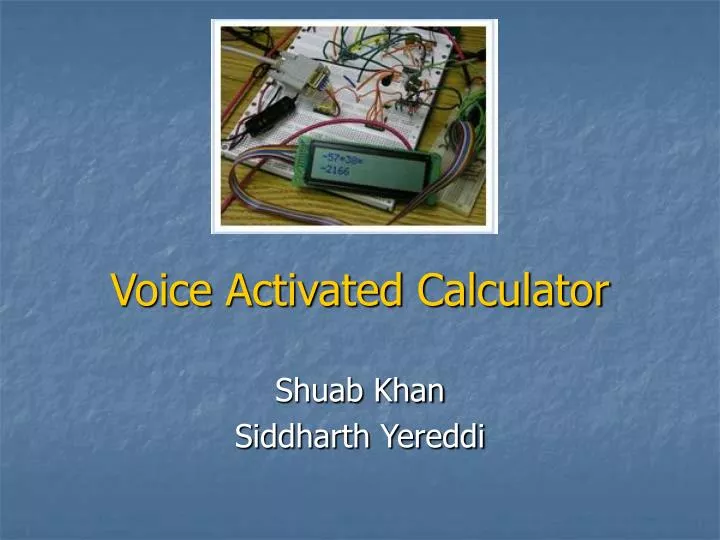 voice activated calculator n.