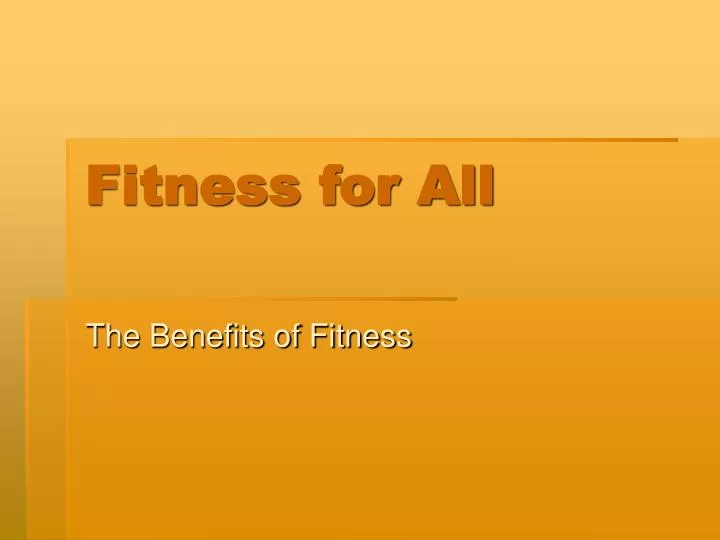fitness for all n.