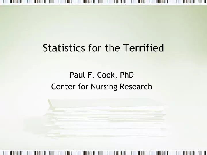 statistics for the terrified n.