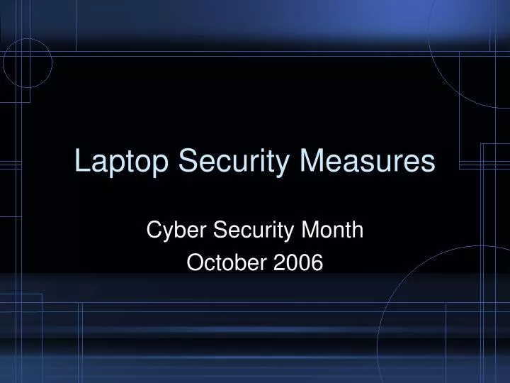 laptop security measures n.