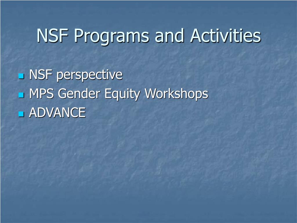 PPT NSF Programs and Plans PowerPoint Presentation, free download PPT NSF Programs and Plans PowerPoint Presentation, free download