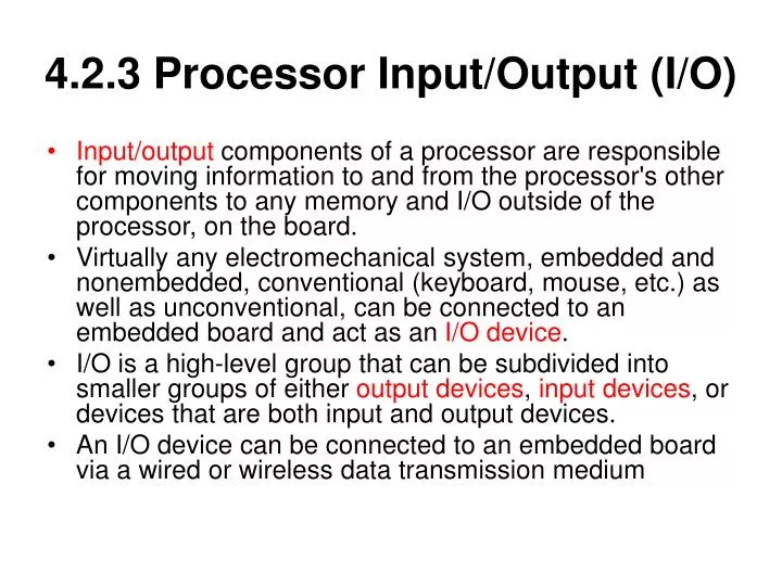 4 2 3 processor input output i o n.