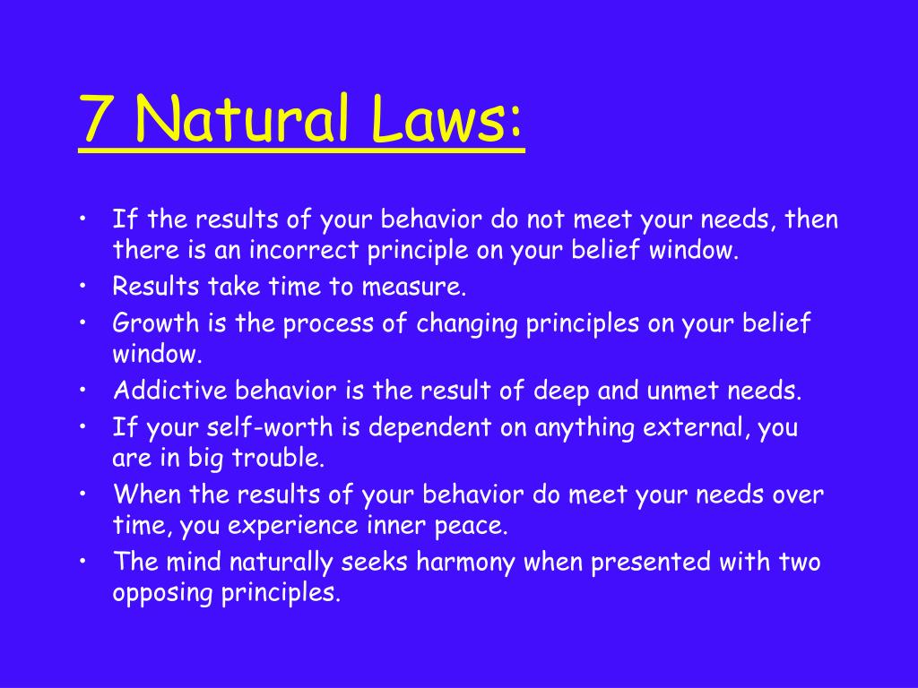 Natural law. Natural Law and natural rights.