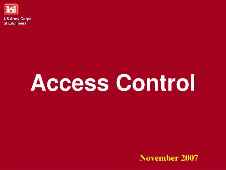 access control n.