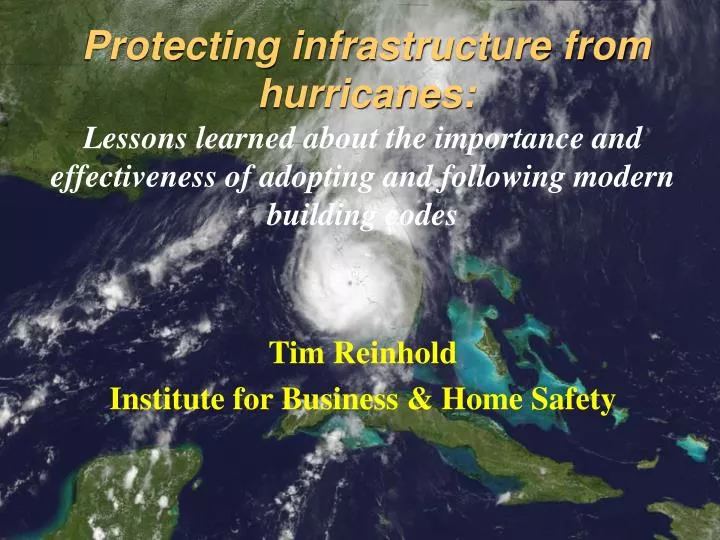 protecting infrastructure from hurricanes n.