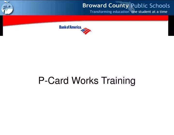 p card works training n.