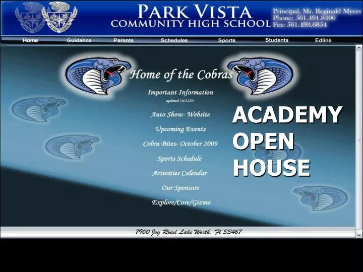 presentation academy open house