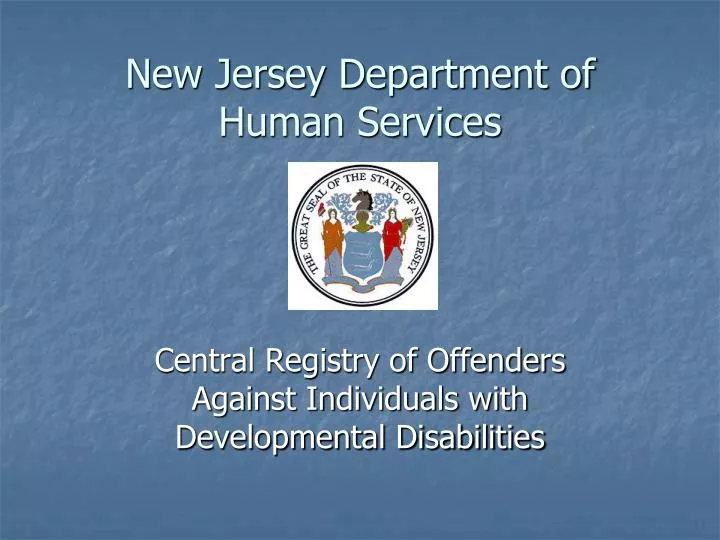 new jersey department of human services n.