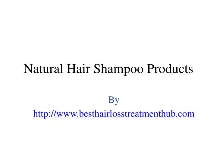 natural hair shampoo products n.